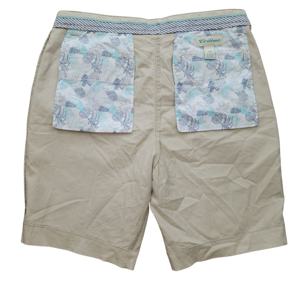 Caribbean Men's Chino Shorts Size 34 Inseam 10" Excellent Condition - Picture 4 of 8